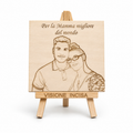 Ritratto Line Art - Idea Regalo Mamma
