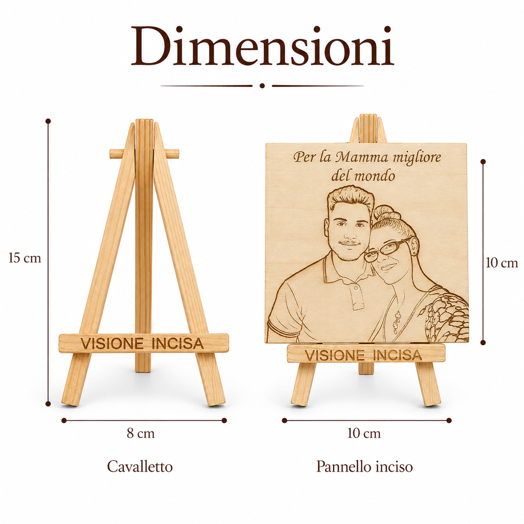 Ritratto Line Art - Idea Regalo Mamma