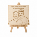 Ritratto Line Art - Idea Regalo Papà