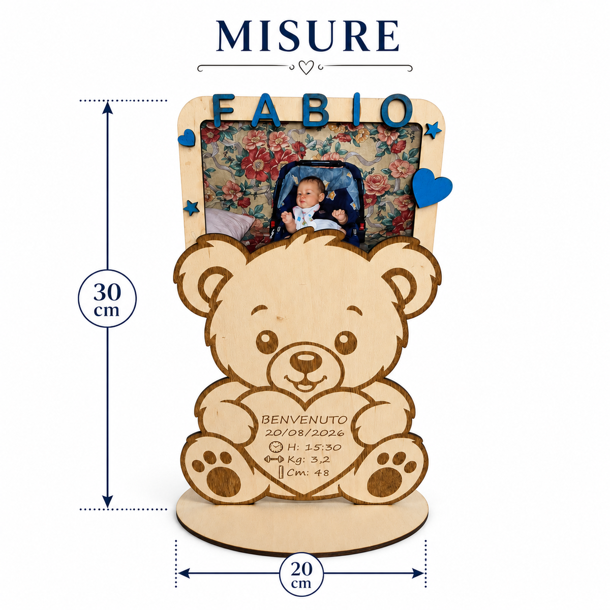 Orsetto Benvenuto Personalizzato